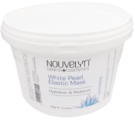 White Pearl Elastic Mask